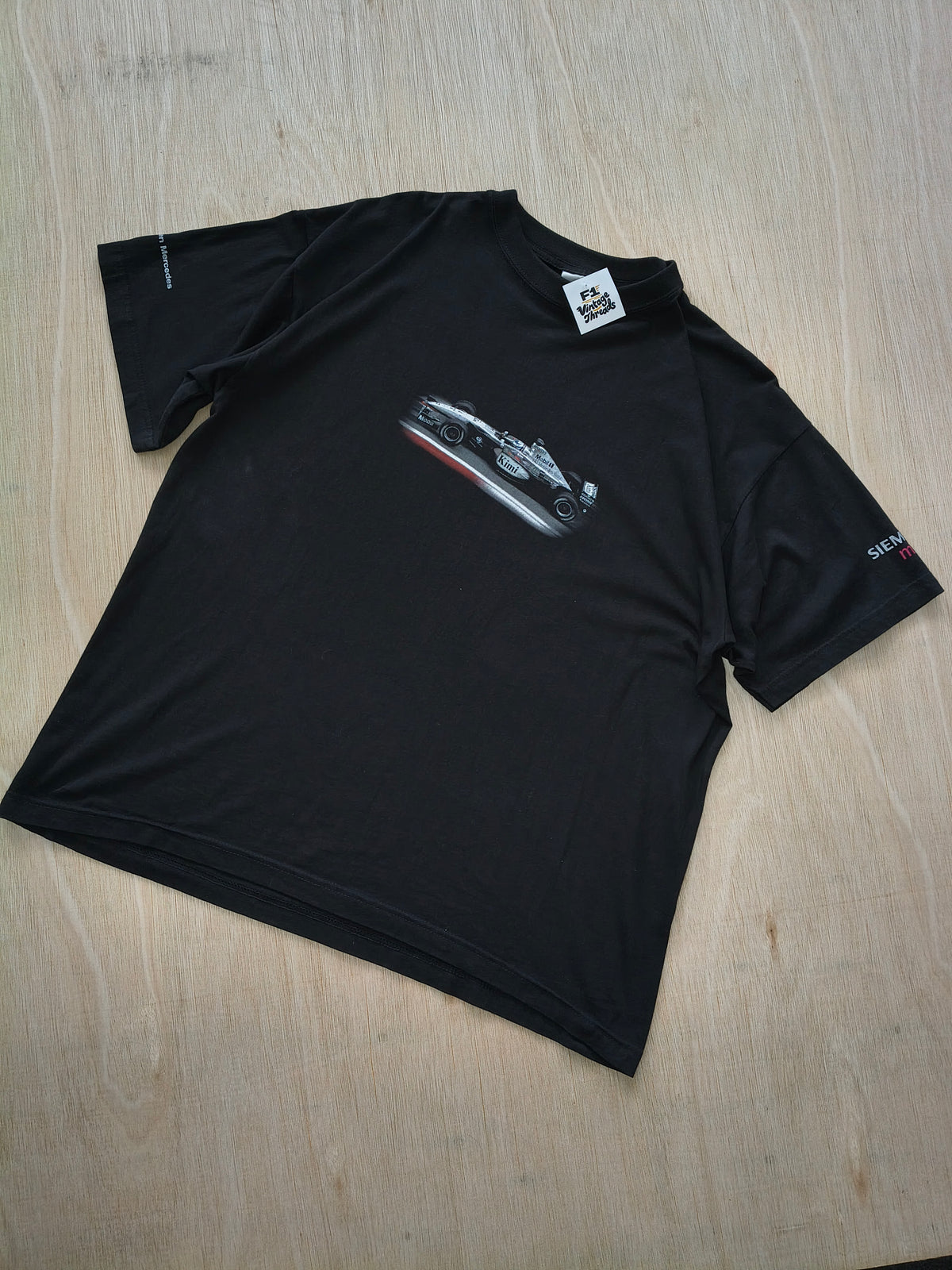 2002 McLaren Kimi Räikkönen t-shirt official vintage F1