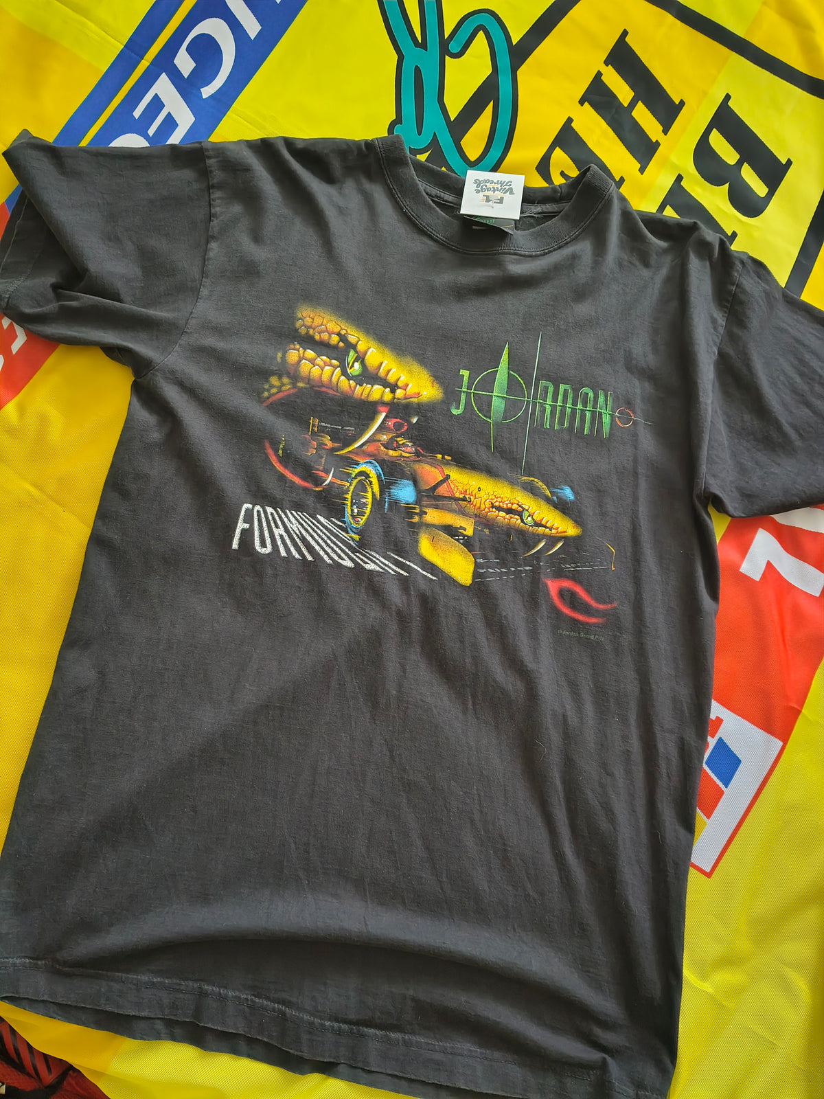 1997 Jordan Grand Prix t-shirt 197 Peugeot viper vintage F1