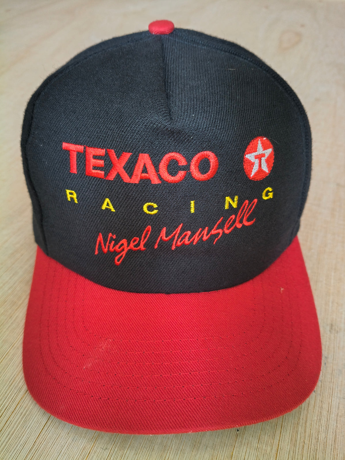 1990s Nigel Mansell Texaco racing cap hat vintage F1