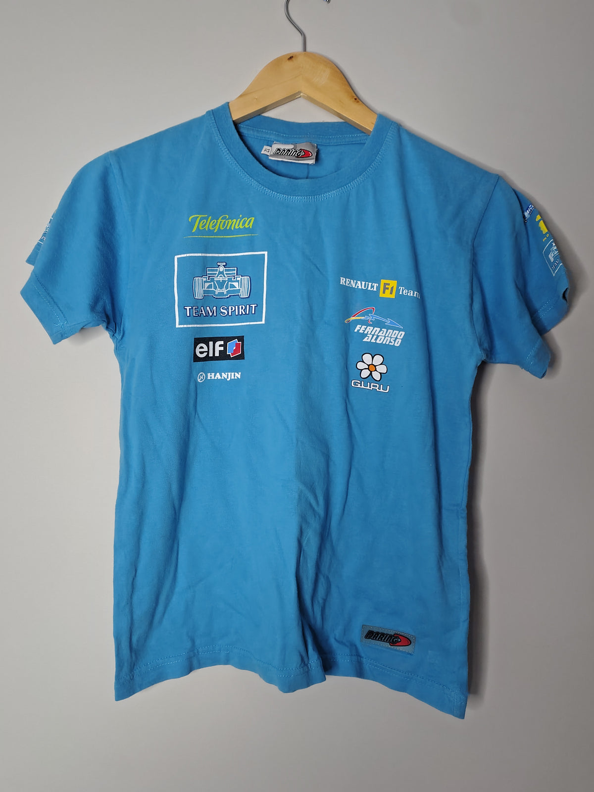 Official Renault F1 Fernando Alonso ladies t-shirt top baby tee vintage