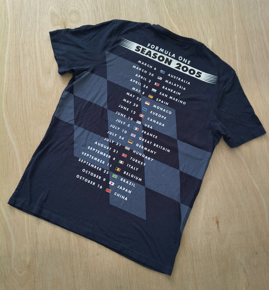 2005 Red Bull Racing pit bulls t-shirt vintage F1