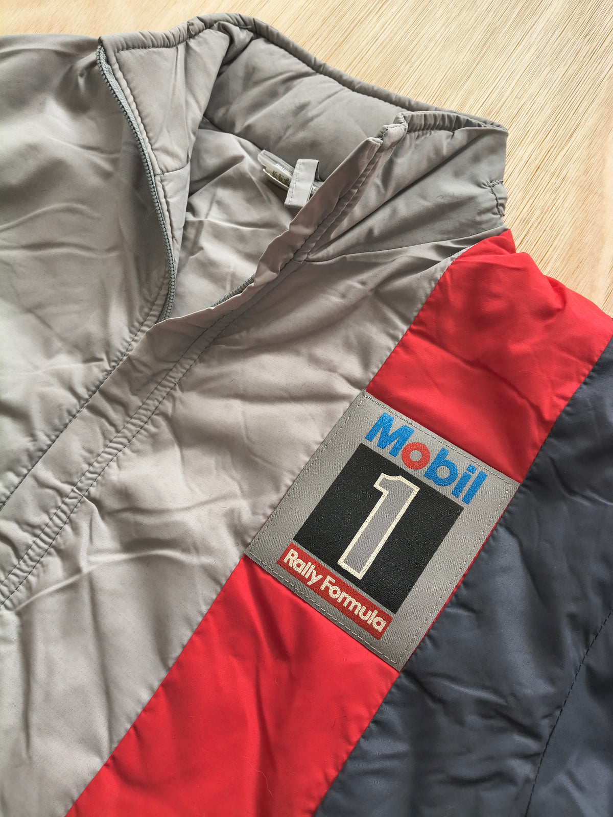 1980s Mobil 1 Rally Formula padded jacket vintage
