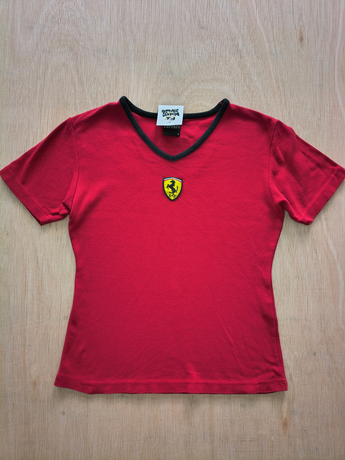 1999 Ferrari ladies baby tee t-shirt official vintage