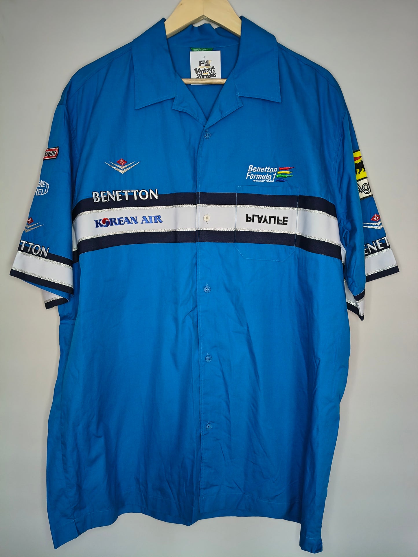 2000 Benetton Formula team issue crew shirt B200 F1 vintage