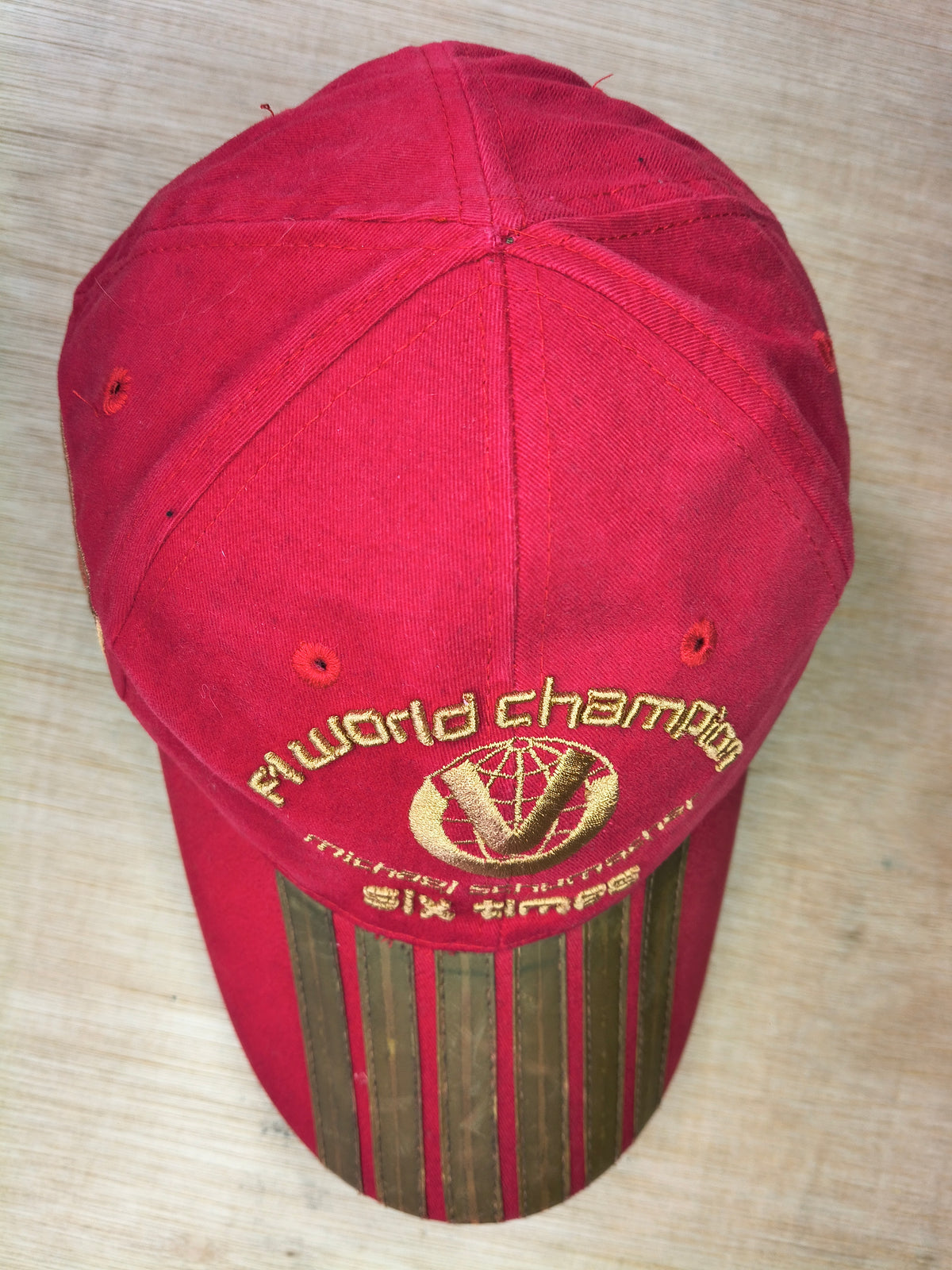Official Michael Schumacher 6 times world champion cap hat vintage F1