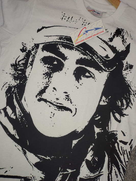 Official Fernando Alonso Renault F1 team t-shirt circa 2005 white various sizes