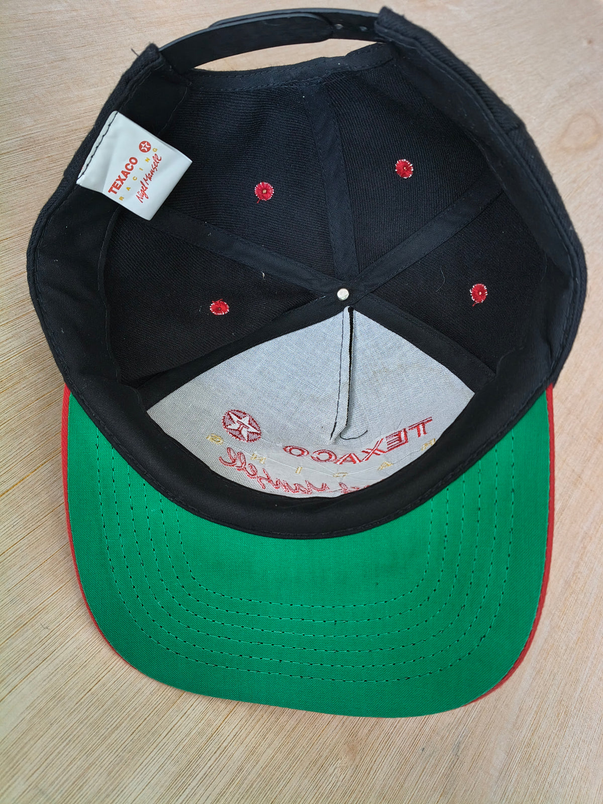 1990s Nigel Mansell Texaco racing cap hat vintage F1