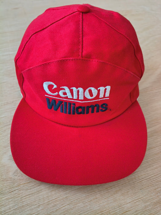 Circa 1992 Canon Williams cap hat Nigel Mansell era FW14 vintage F1