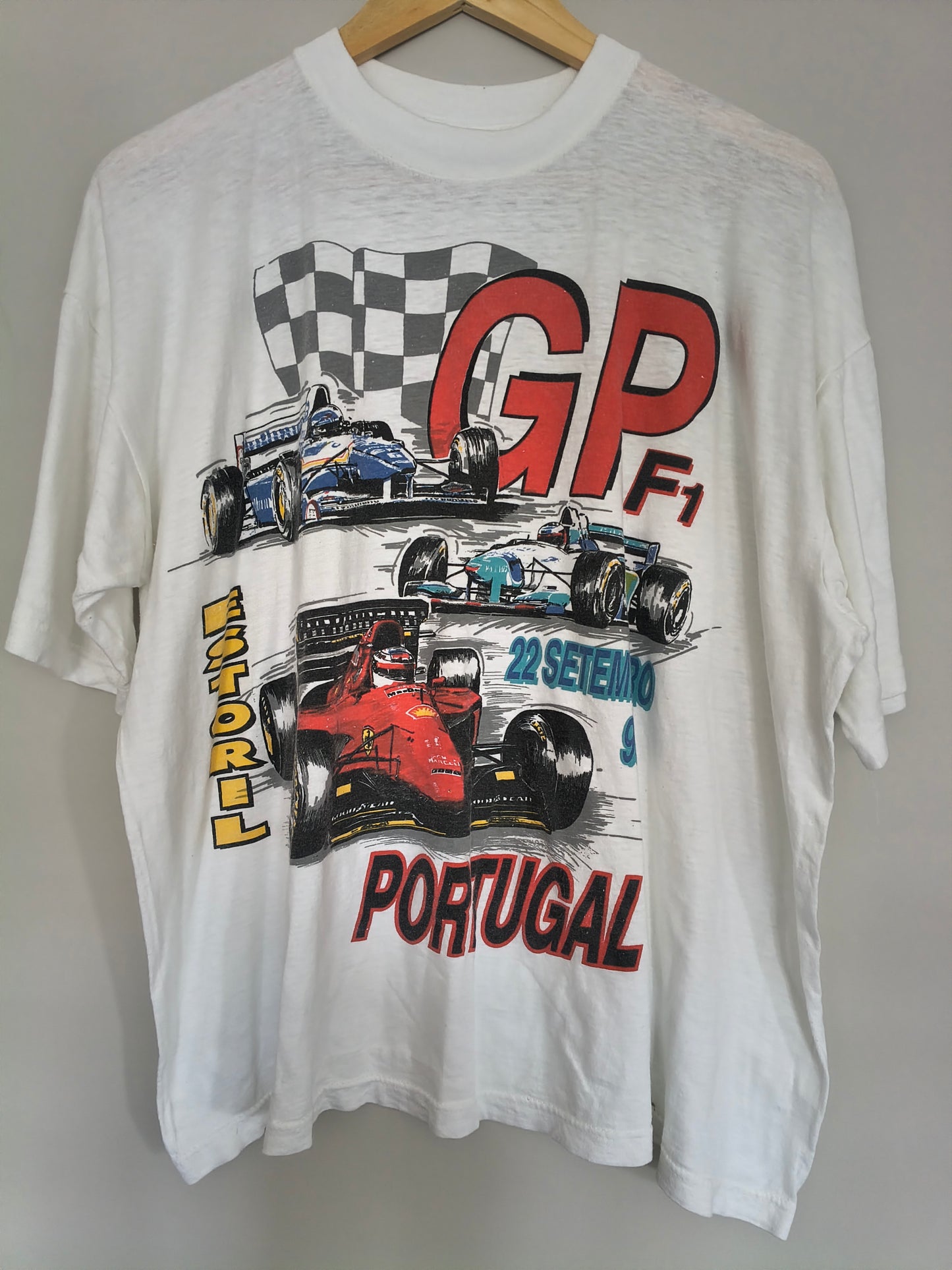1996 Portuguese Grand Prix t-shirt Estoril XXV Grande Prémio de Portugal vintage F1