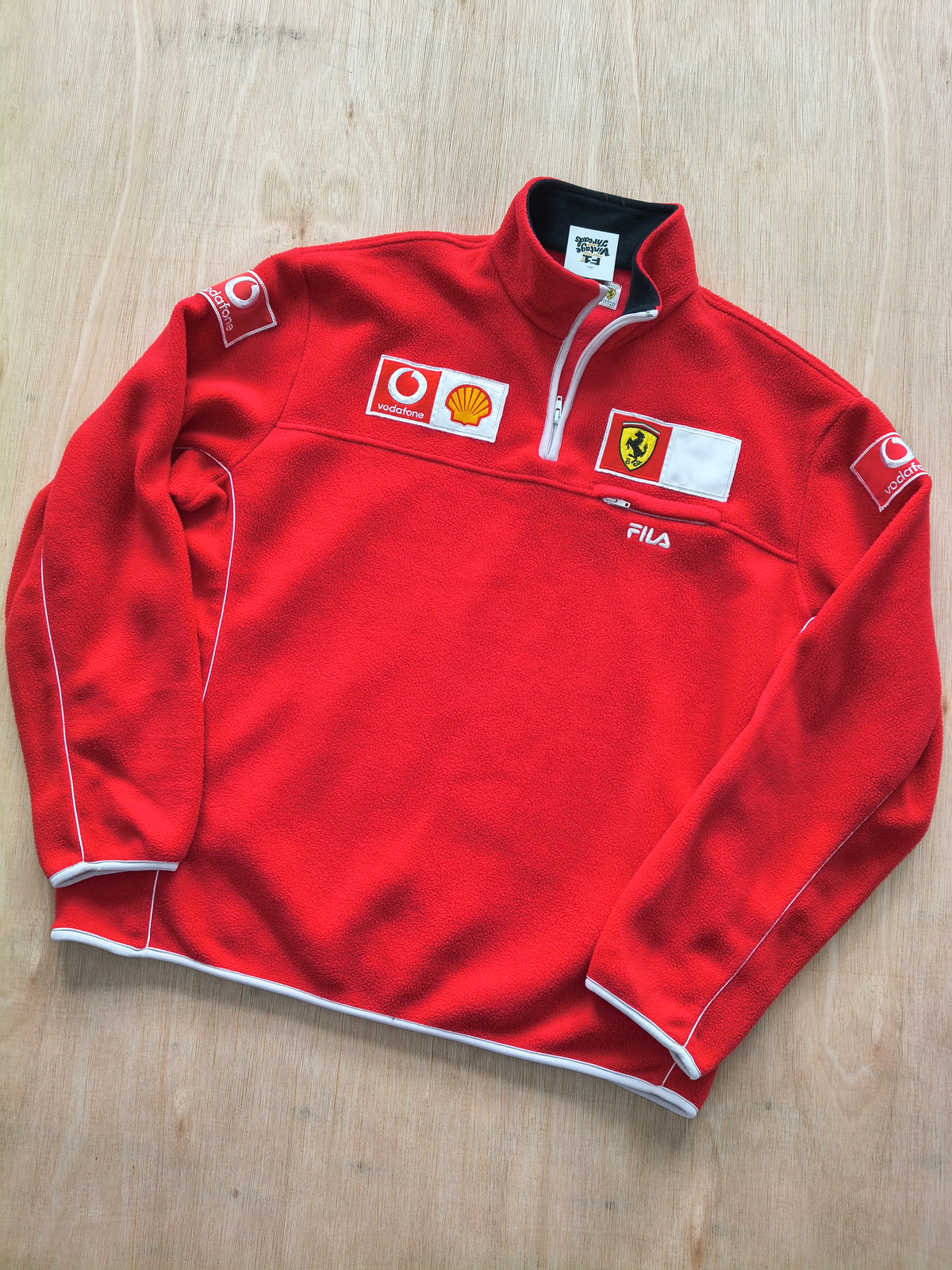 Official Ferrari team fleece by Fila Michael Schumacher era vintage F1