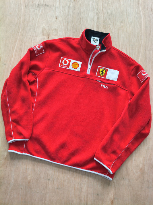 Official Ferrari team fleece by Fila Michael Schumacher era vintage F1