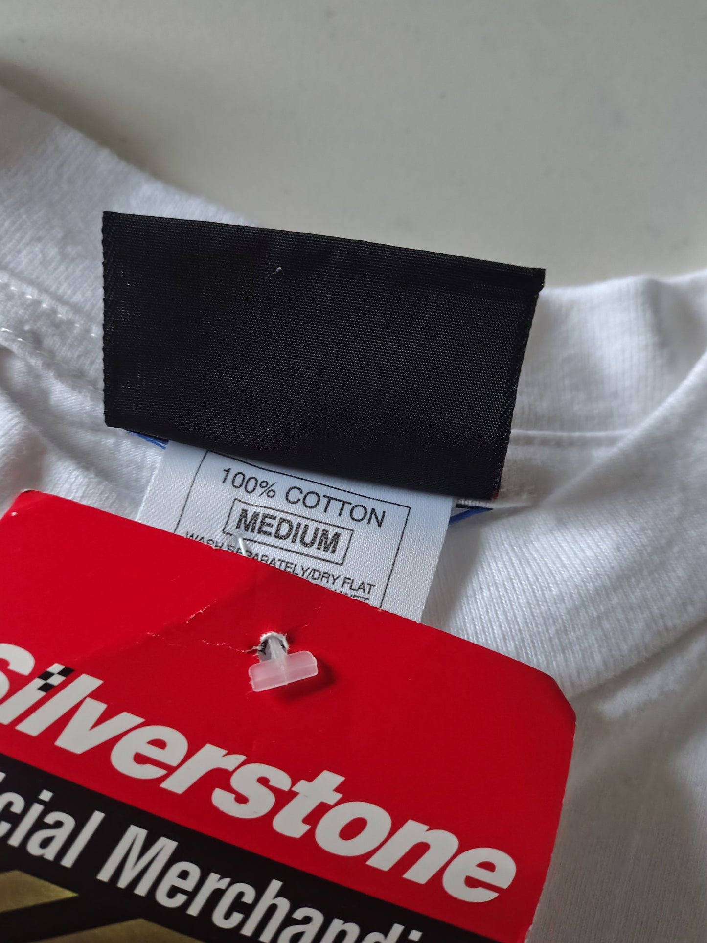1997 British grand prix official white  t-shirt Silverstone vintage F1