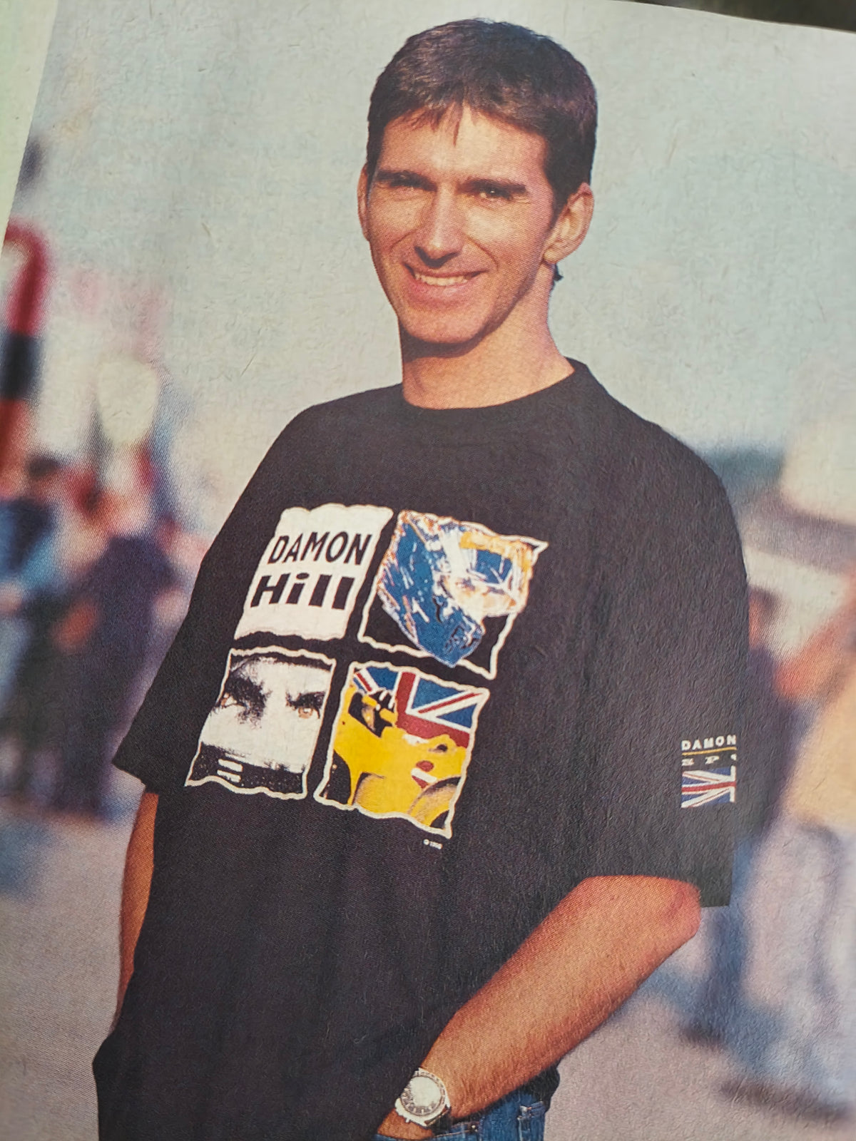 1998 Damon Hill t-shirt official vintage F1