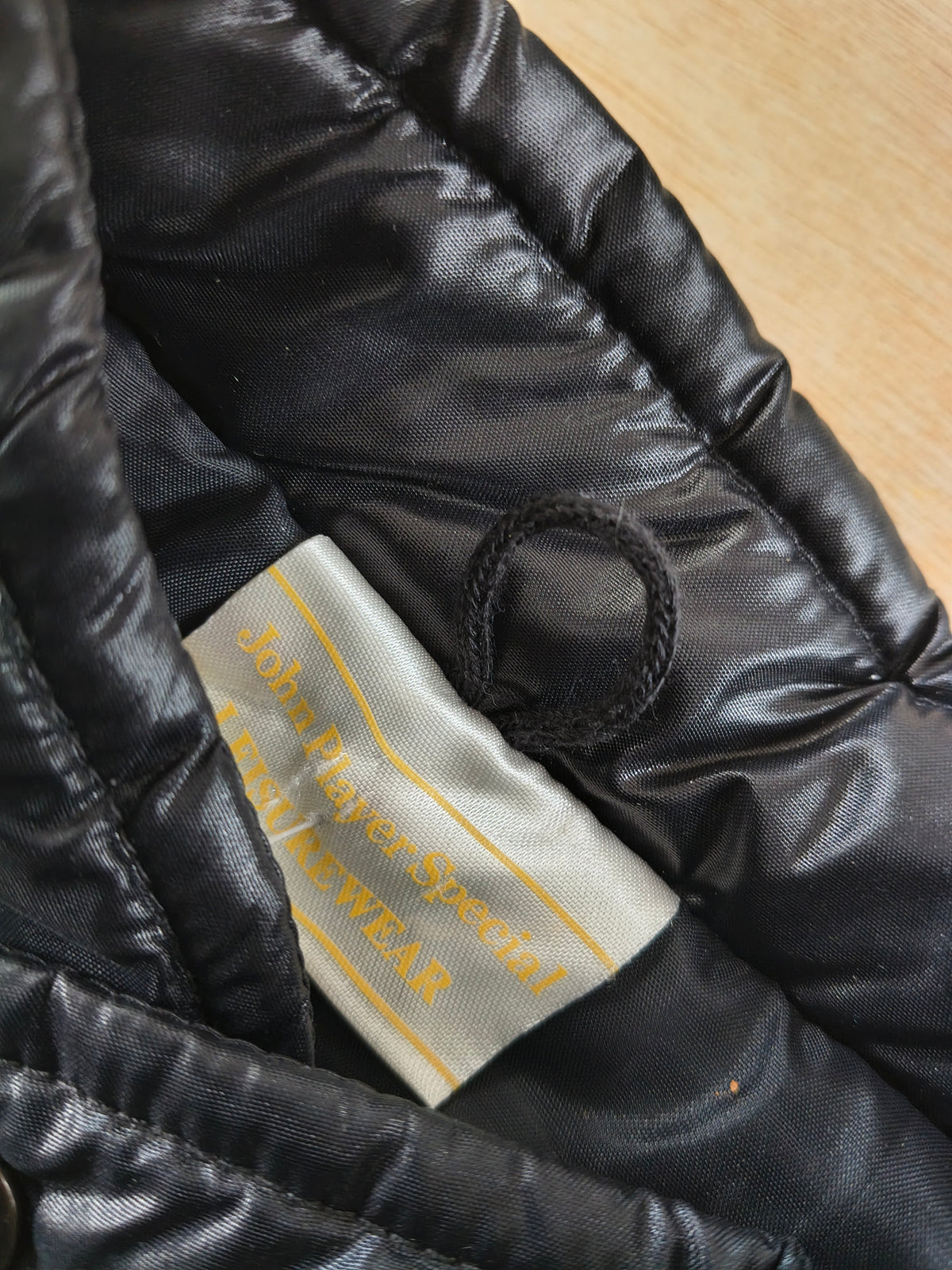 Vintage John Player Special JPS padded jacket gilet Lotus era vintage F1