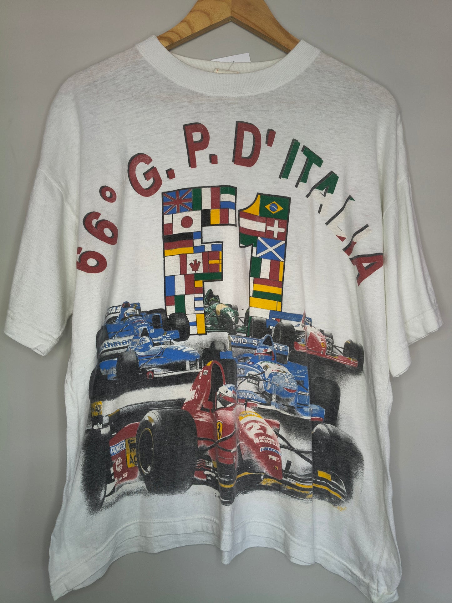 1995 Italian Grand Prix t-shirt 66º Gran Premio d'Italia Monza all over print vintage F1