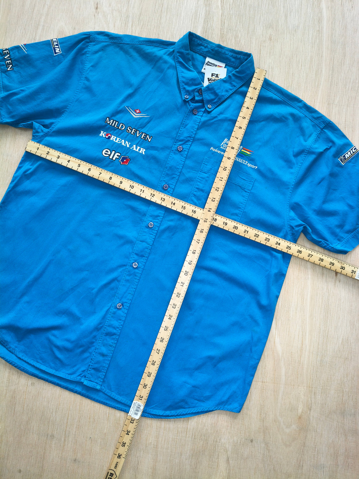 2001 Benetton team shirt B201 Mild Seven vintage F1