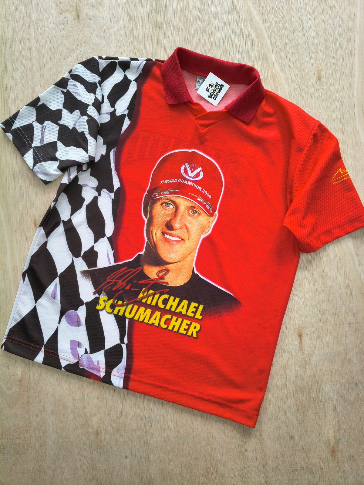 Official Michael Schumacher world champion 2000 Ferrari all over print AOP t-shirt vintage F1
