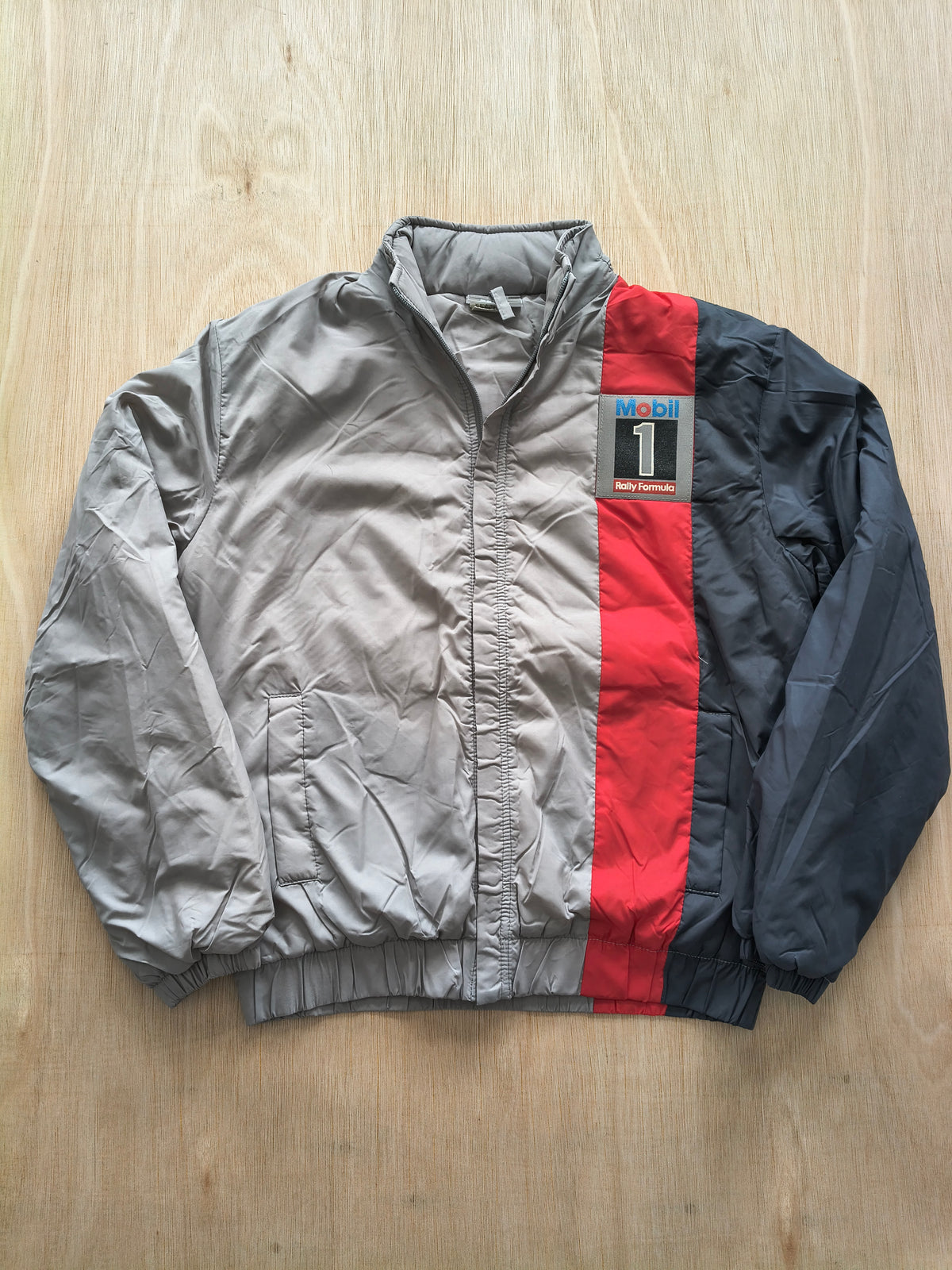 1980s Mobil 1 Rally Formula padded jacket vintage