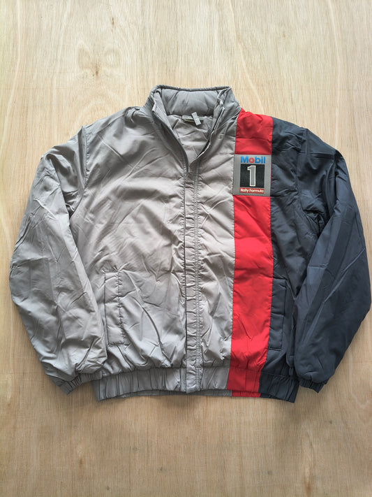 1980s Mobil 1 Rally Formula padded jacket vintage