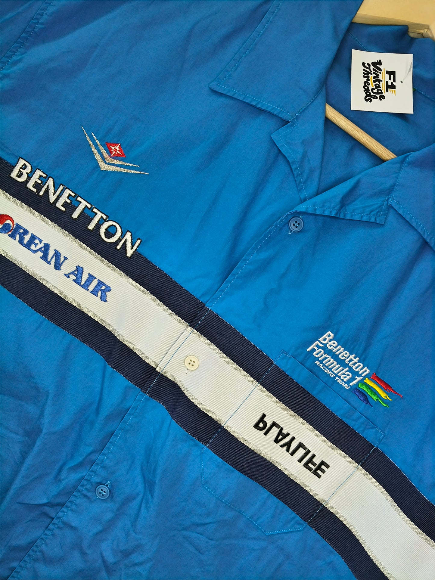 2000 Benetton Formula team issue crew shirt B200 F1 vintage