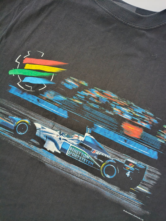 1996 Benetton Formula B196 t-shirt official Renault Jean Alesi Gerhard Berger era vintage F1