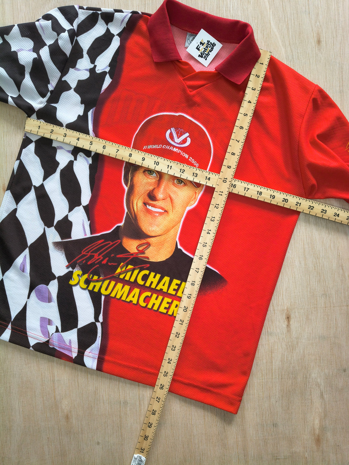 Official Michael Schumacher world champion 2000 Ferrari all over print AOP t-shirt vintage F1