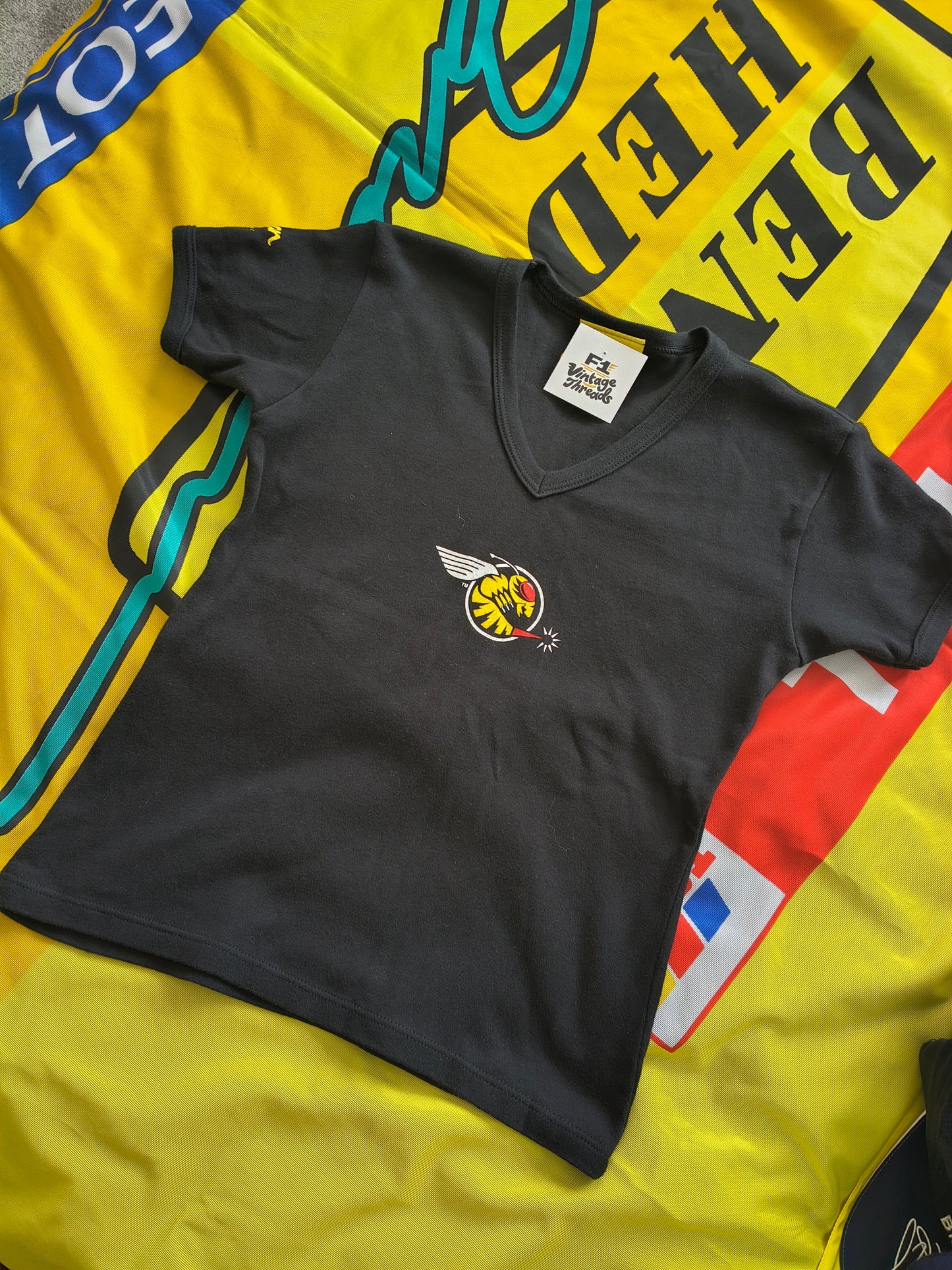 Official Jordan Grand Prix ladies baby tee buzzin hornets F1 vintage