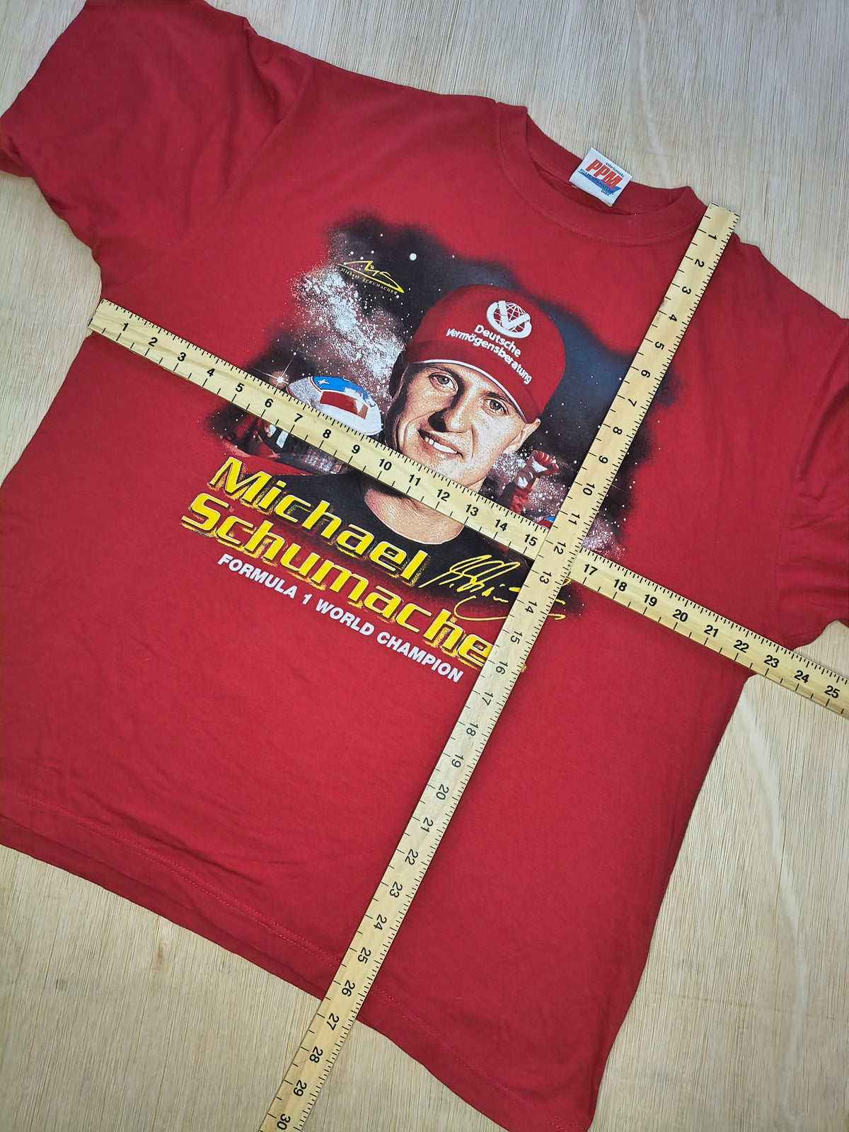 2000 Michael Schumacher world champion season t-shirt official Ferrari all over print AOP vintage F1