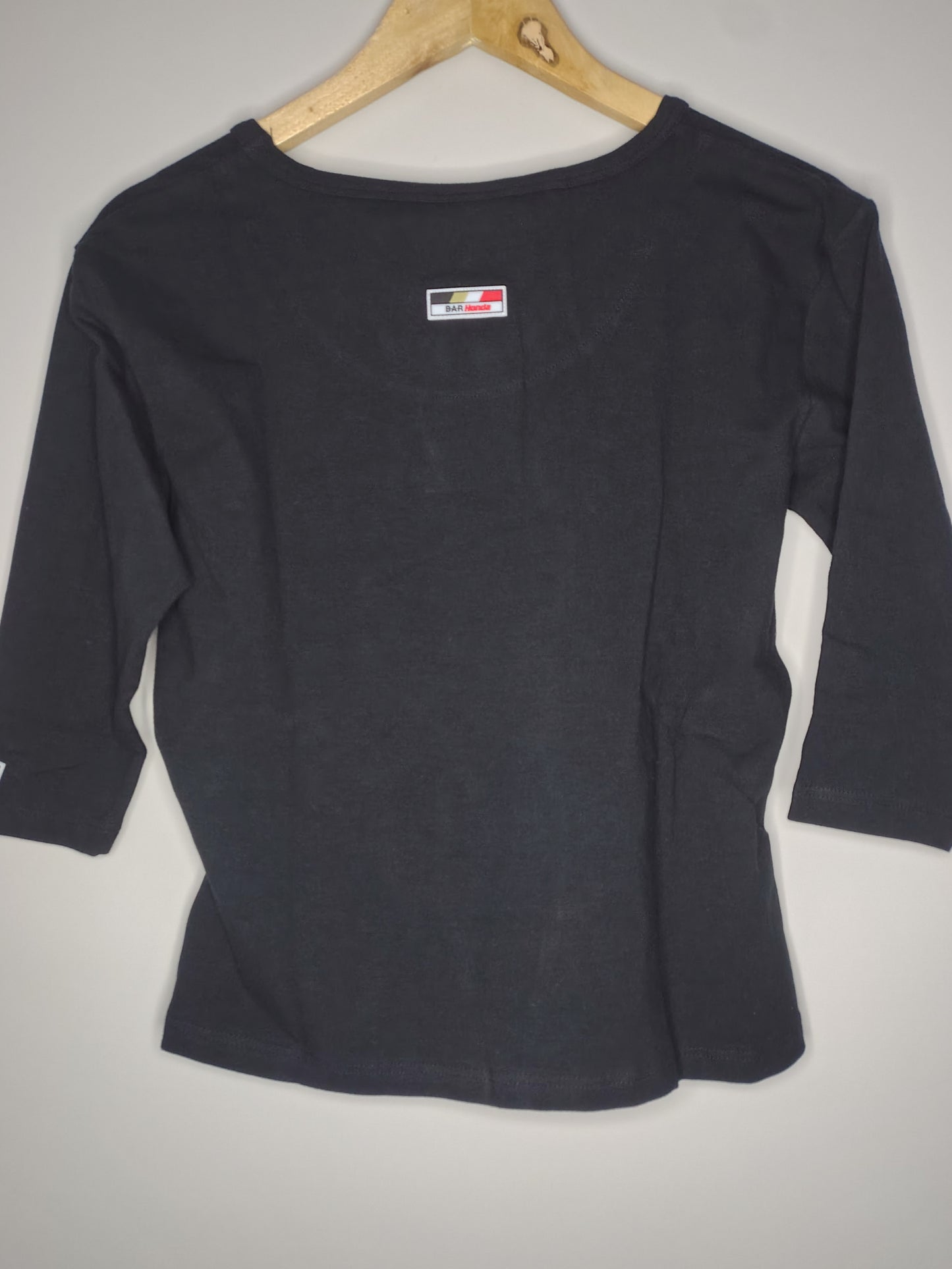 Official BAR Honda ladies womens F1  3/4 sleeve top t-shirt baby tee