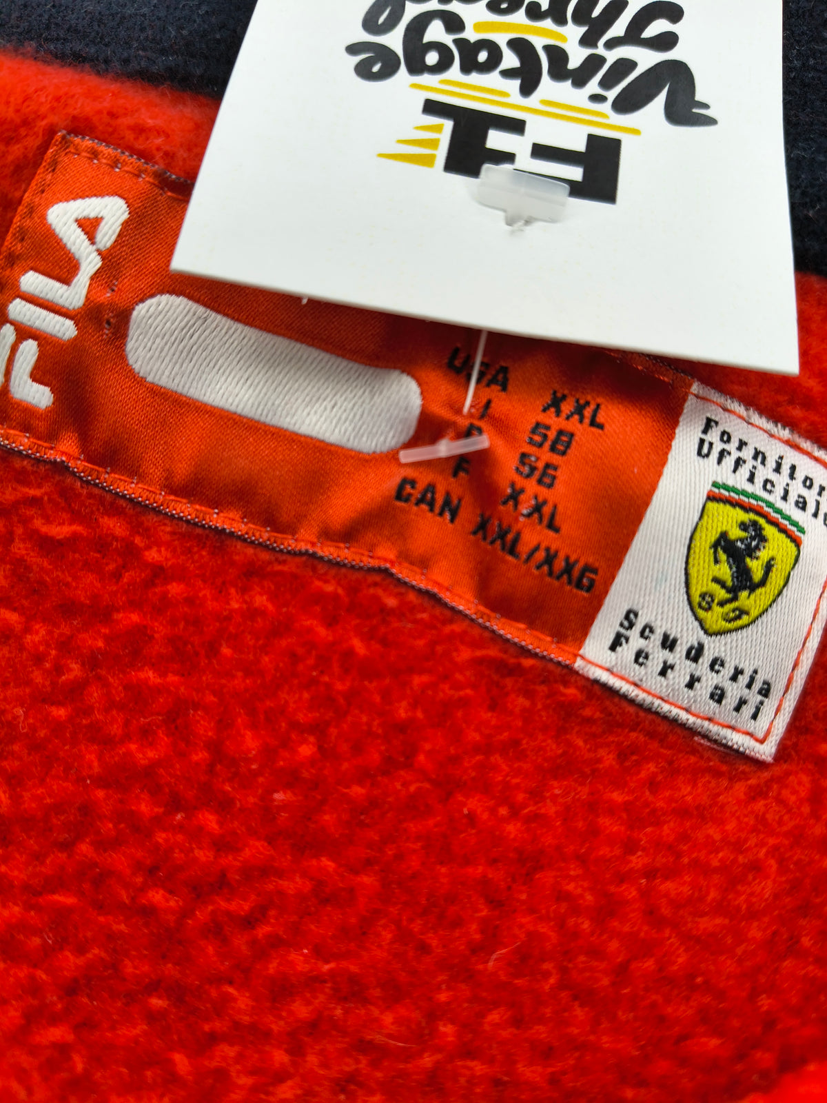 Official Ferrari team fleece by Fila Michael Schumacher era vintage F1