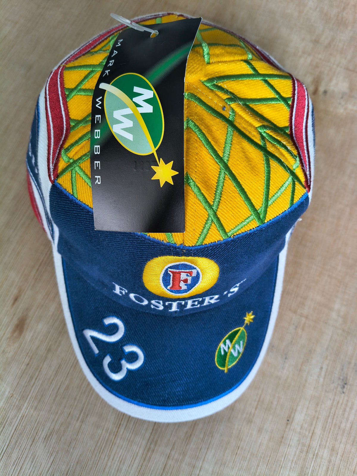 2002 Mark Webber Fosters cap hat Minardi official vintage F1