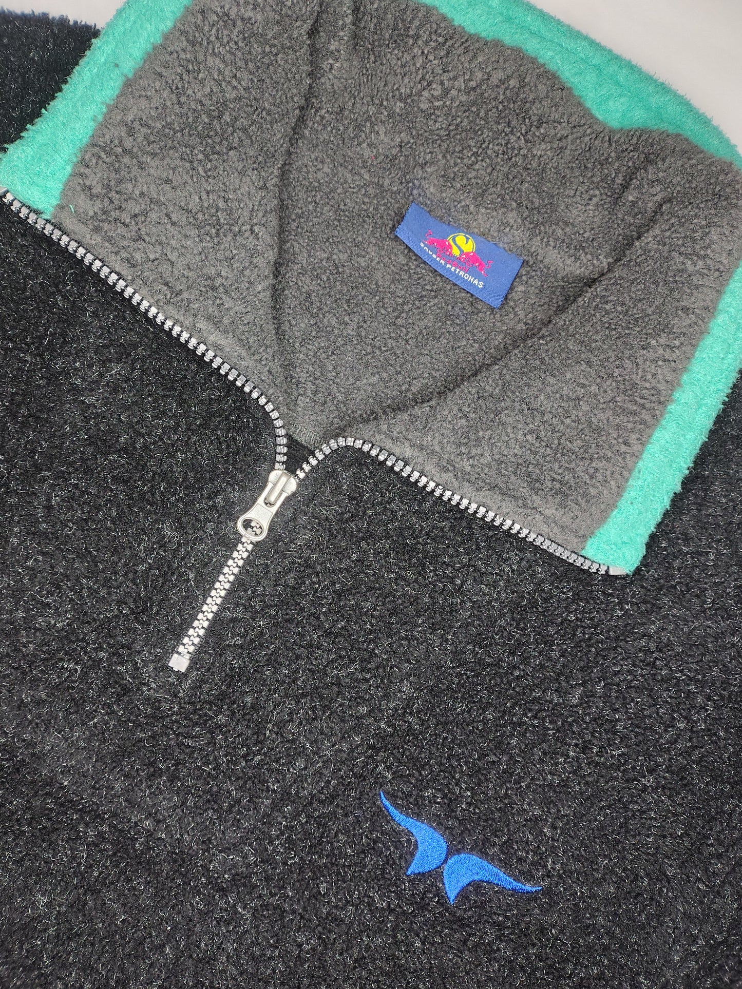 Official Red Bull Sauber Petronas black flecked Fleece circa 2000