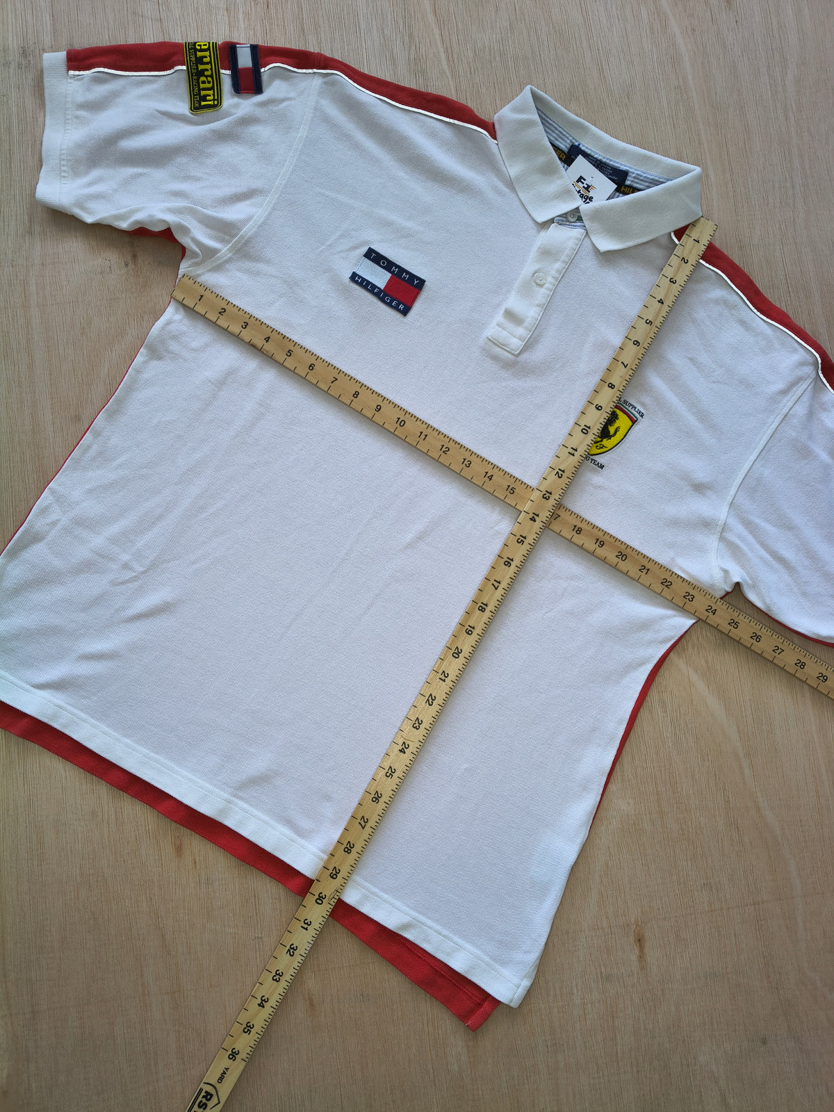 1998 Ferrari team Tommy Hilfiger polo shirt vintage F1