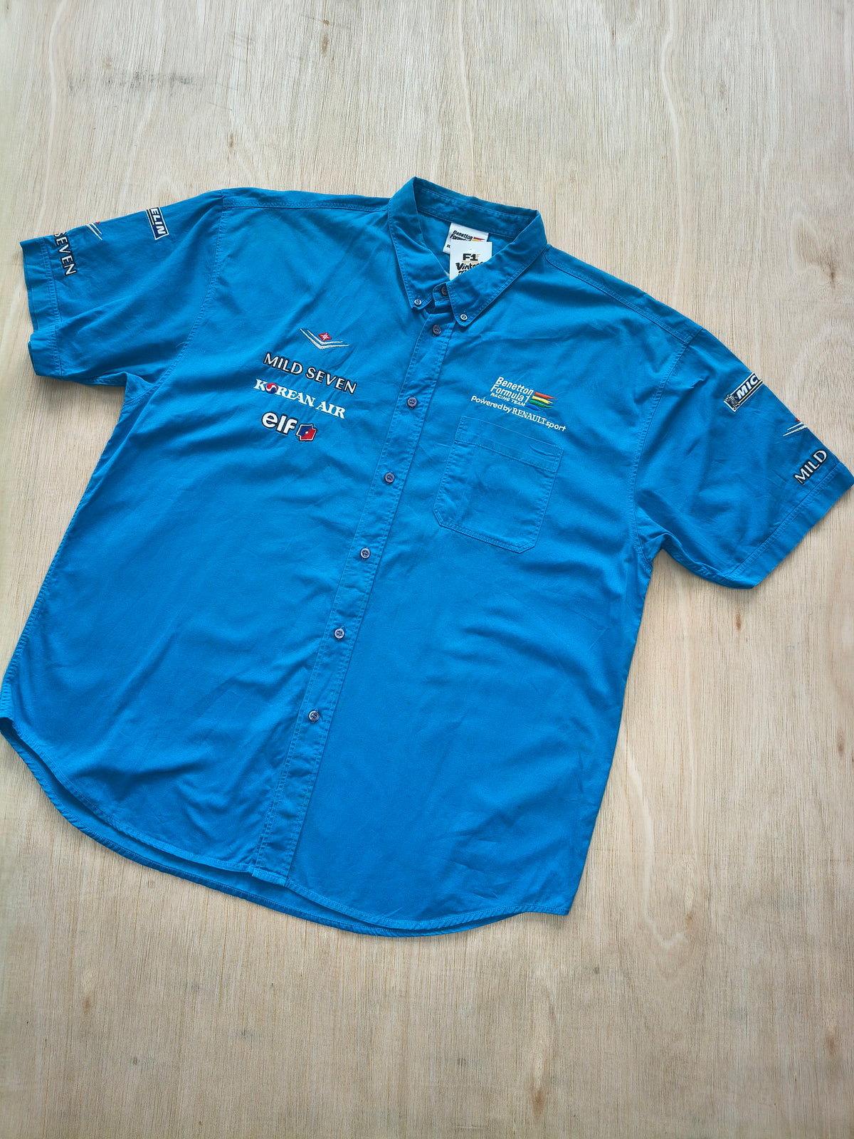 2001 Benetton team shirt B201 Mild Seven vintage F1