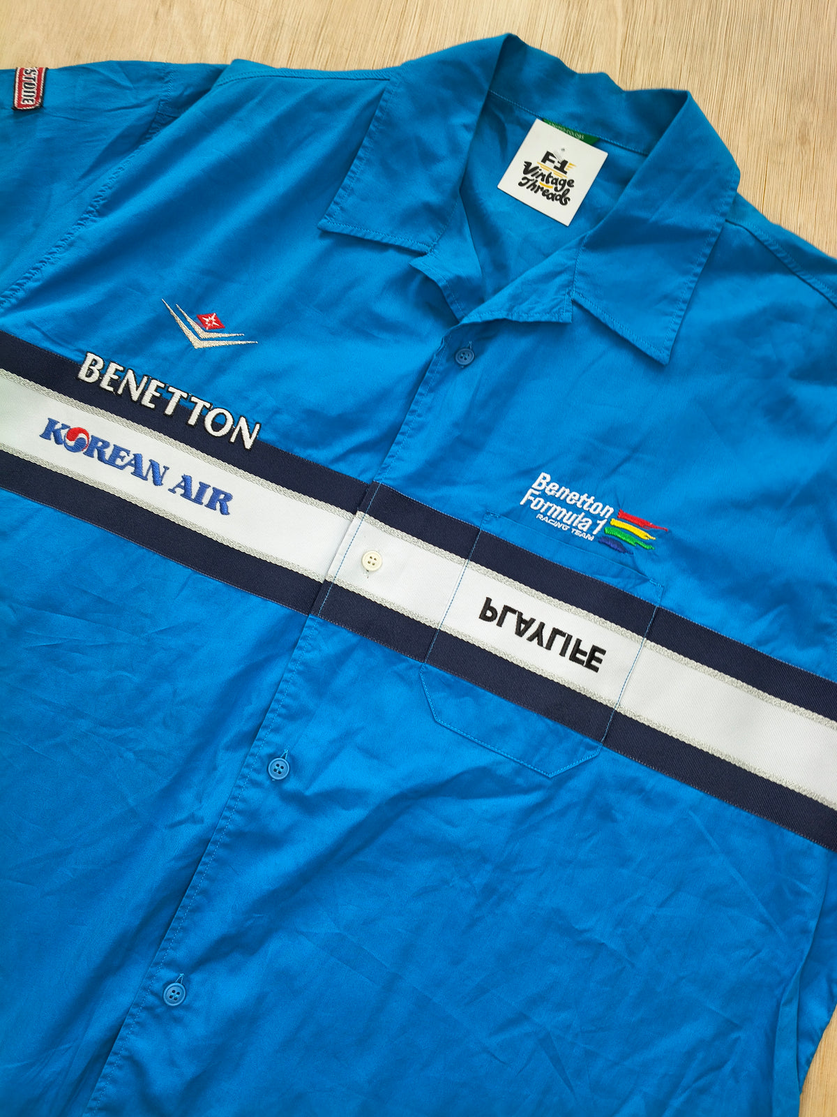 2000 Benetton Formula team issue shirt B200 vintage F1