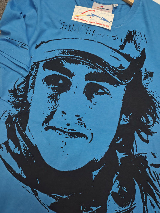 Official Fernando Alonso Renault F1 team t-shirt circa 2005 blue various sizes