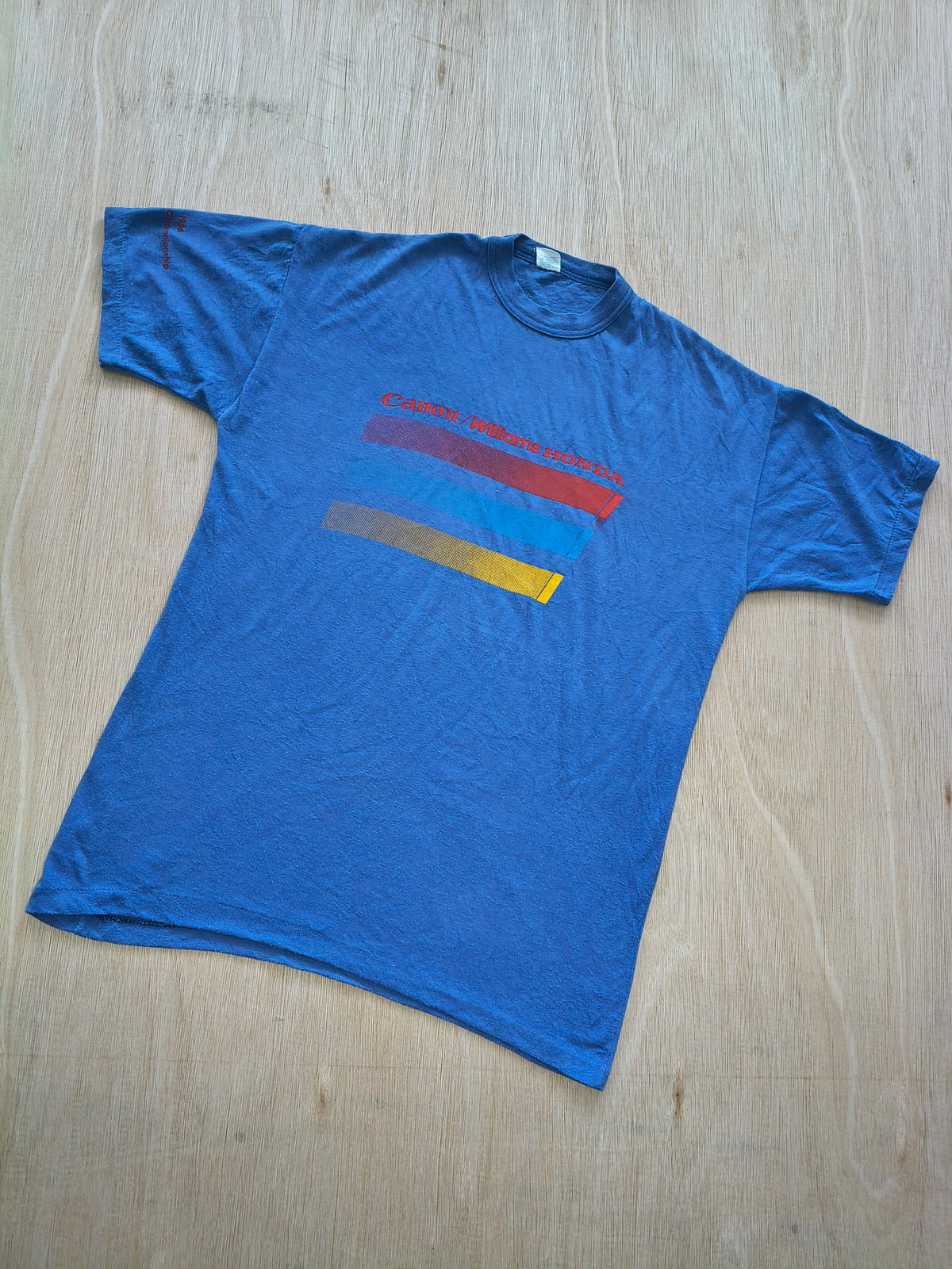 1986 Canon Williams Honda t-shirt FW11 Nigel Mansell Nelson Piquet era vintage F1
