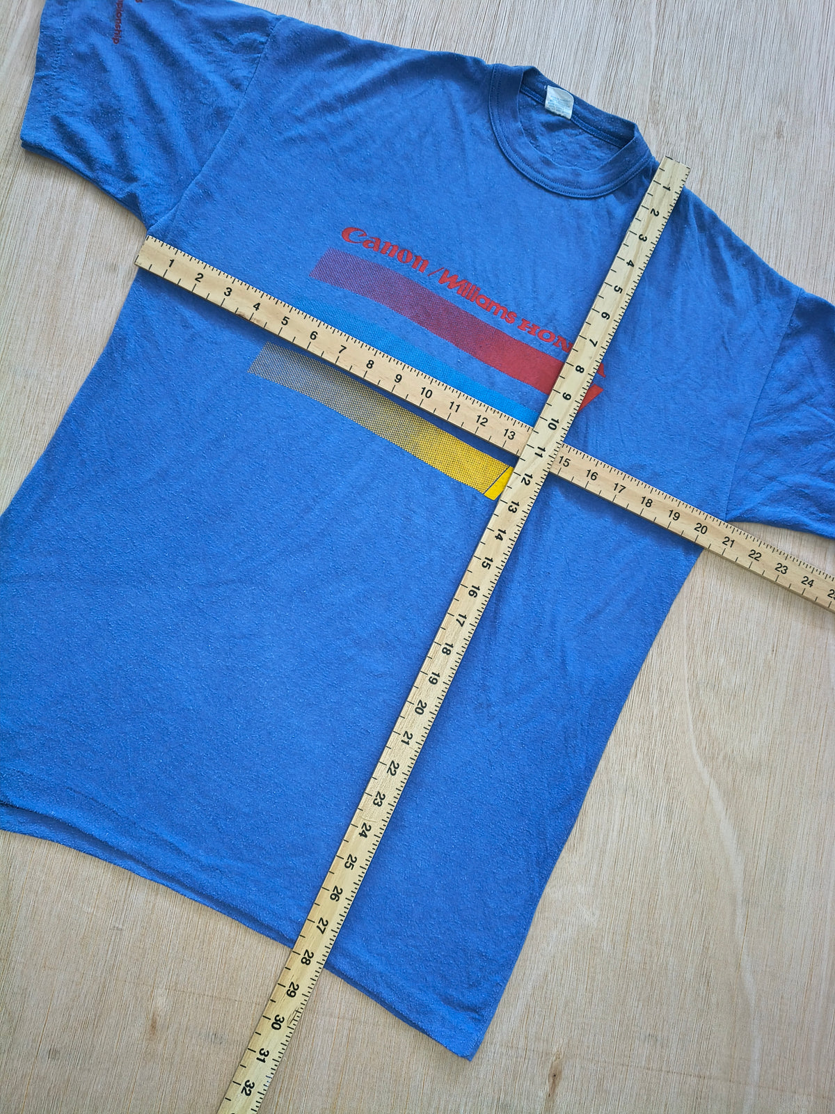 1986 Canon Williams Honda t-shirt FW11 Nigel Mansell Nelson Piquet era vintage F1