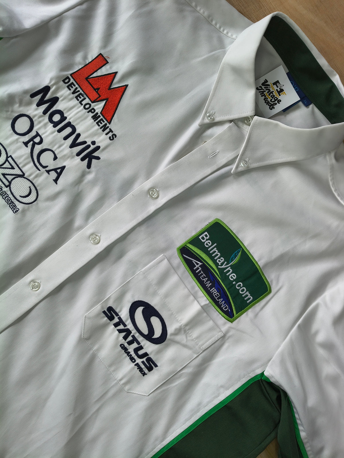 Official A1 Grand Prix Team Ireland team issue shirt