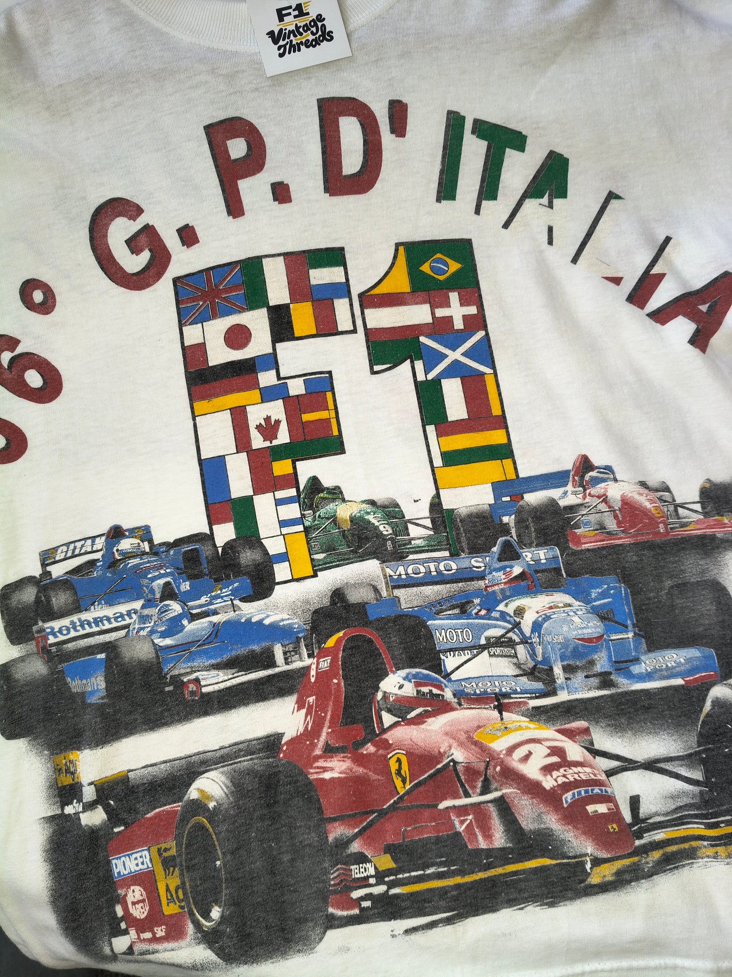1995 Italian Grand Prix t-shirt 66º Gran Premio d'Italia Monza all over print vintage F1