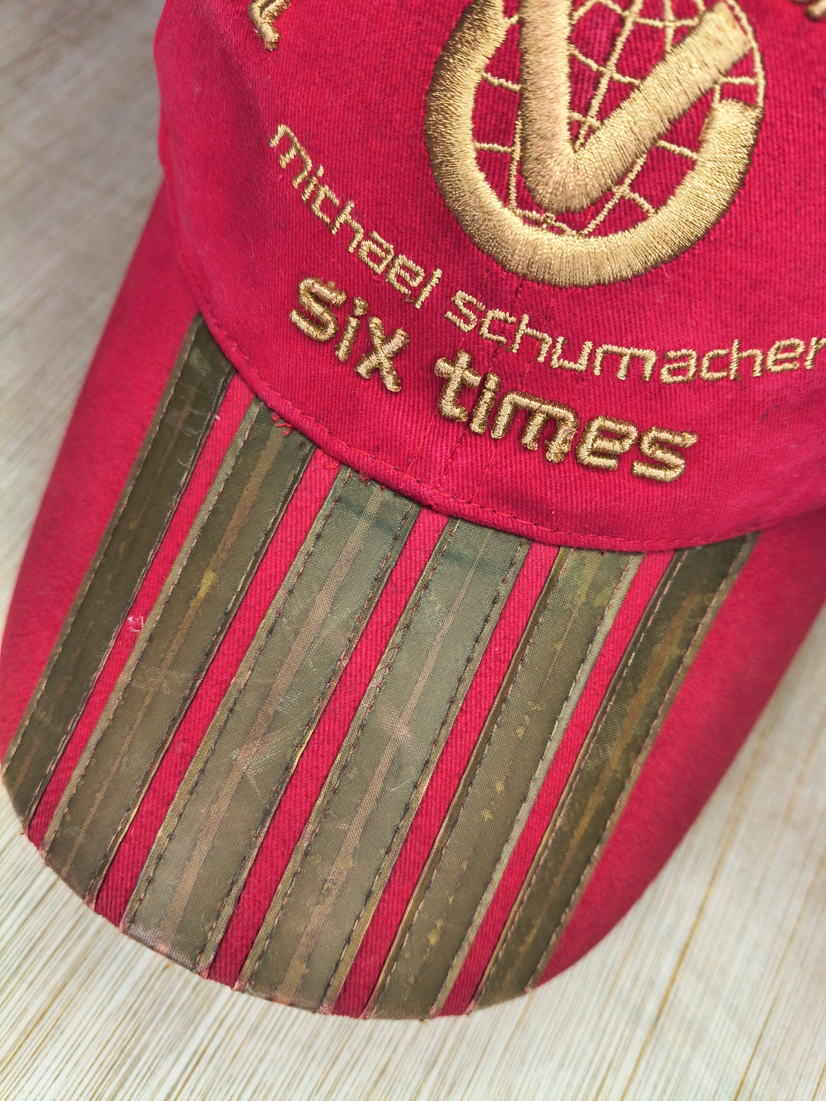 Official Michael Schumacher 6 times world champion cap hat vintage F1