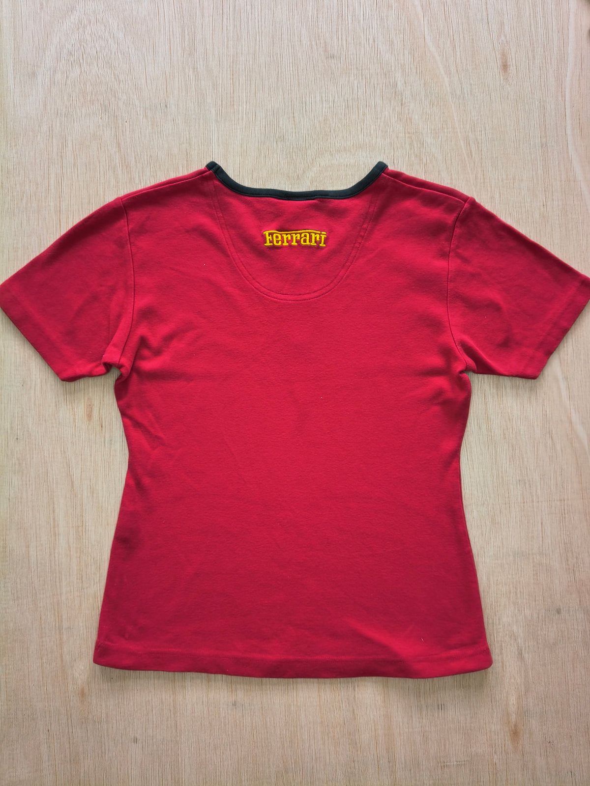 1999 Ferrari ladies baby tee t-shirt official vintage