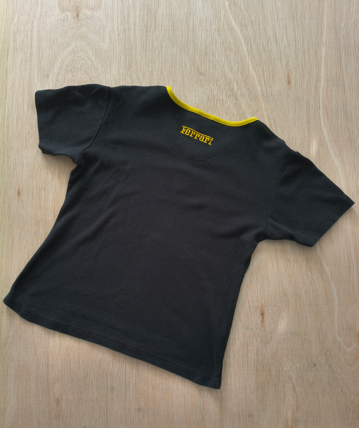 1999 Ferrari ladies black baby tee t-shirt official vintage F1