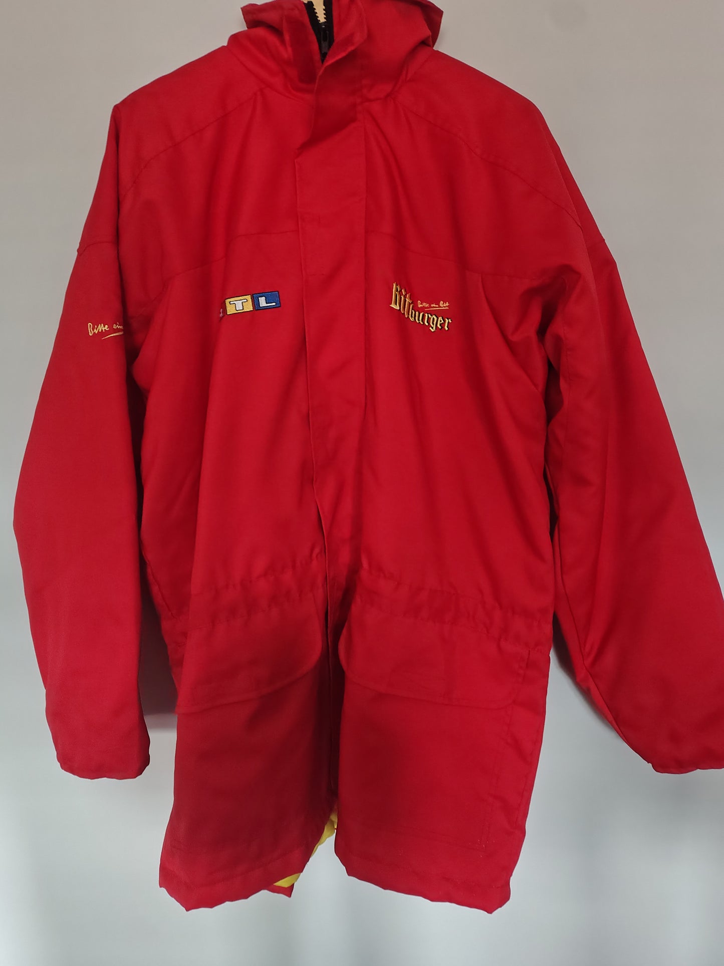 RTL F1 German TV Broadcaster jacket coat and cap Bitburger Formel 1 grand Prix formula 1