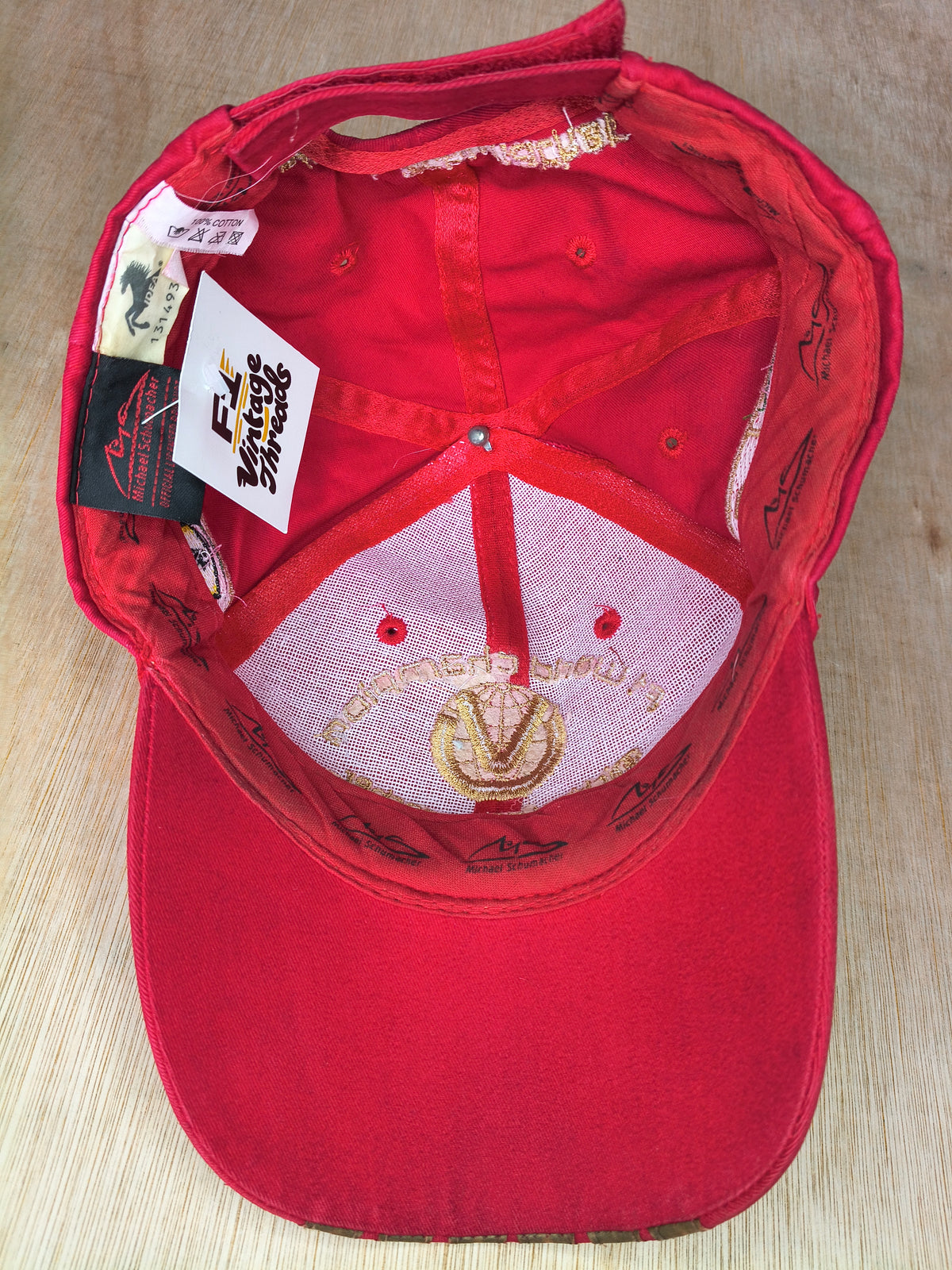 Official Michael Schumacher 6 times world champion cap hat vintage F1