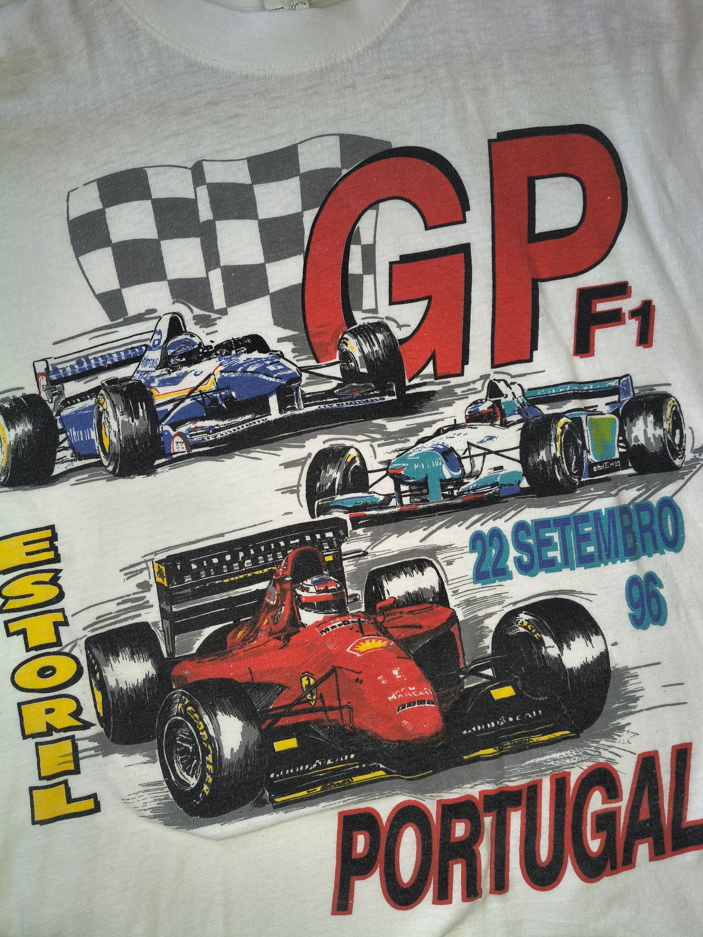 1996 Portuguese Grand Prix t-shirt Estoril XXV Grande Prémio de Portugal vintage F1