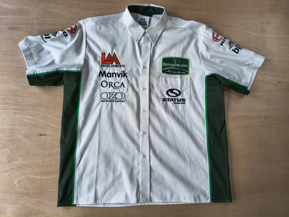 Official A1 Grand Prix Team Ireland team issue shirt