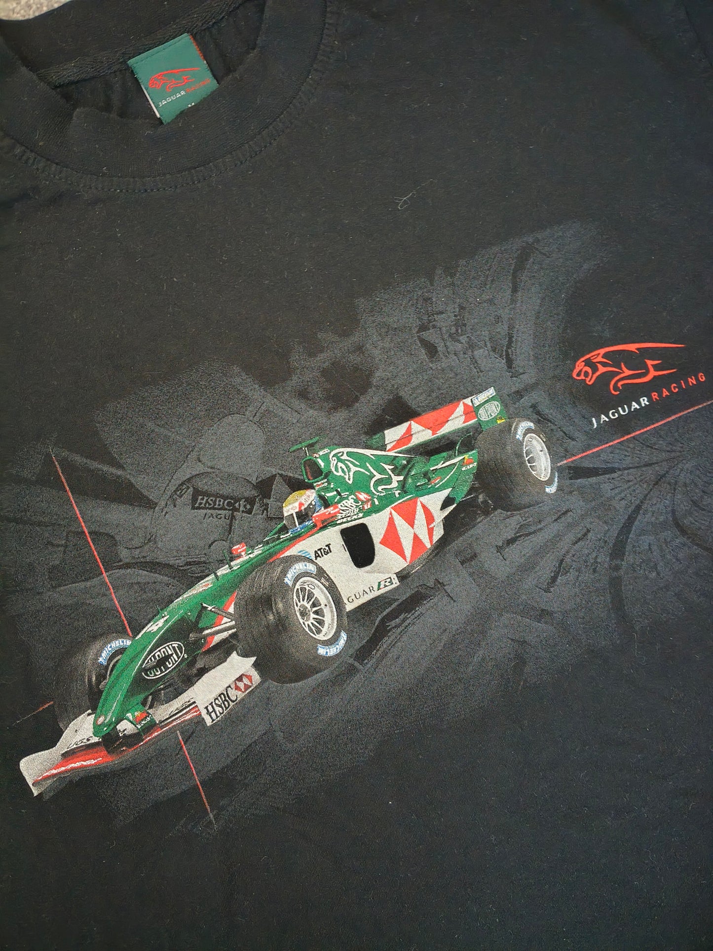 2003 Jaguar racing R4 F1 t-shirt official Mark Webber Antonio Pizzonia era