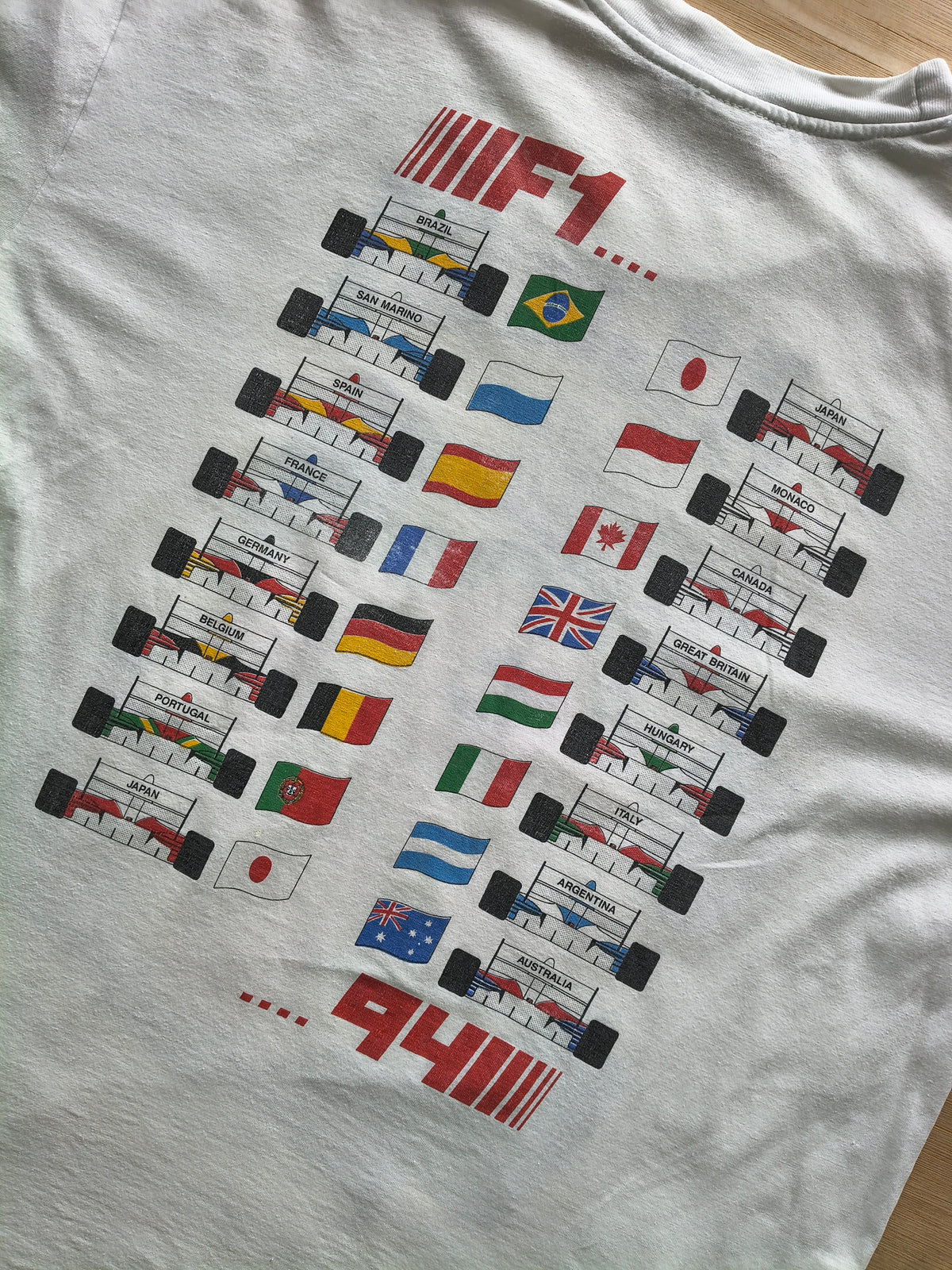 1994 Jean Alesi Ferrari 412 T1 t-shirt vintage F1
