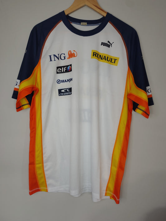 Official Renault ING F1 team Puma t-shirt Fernando Alonso era